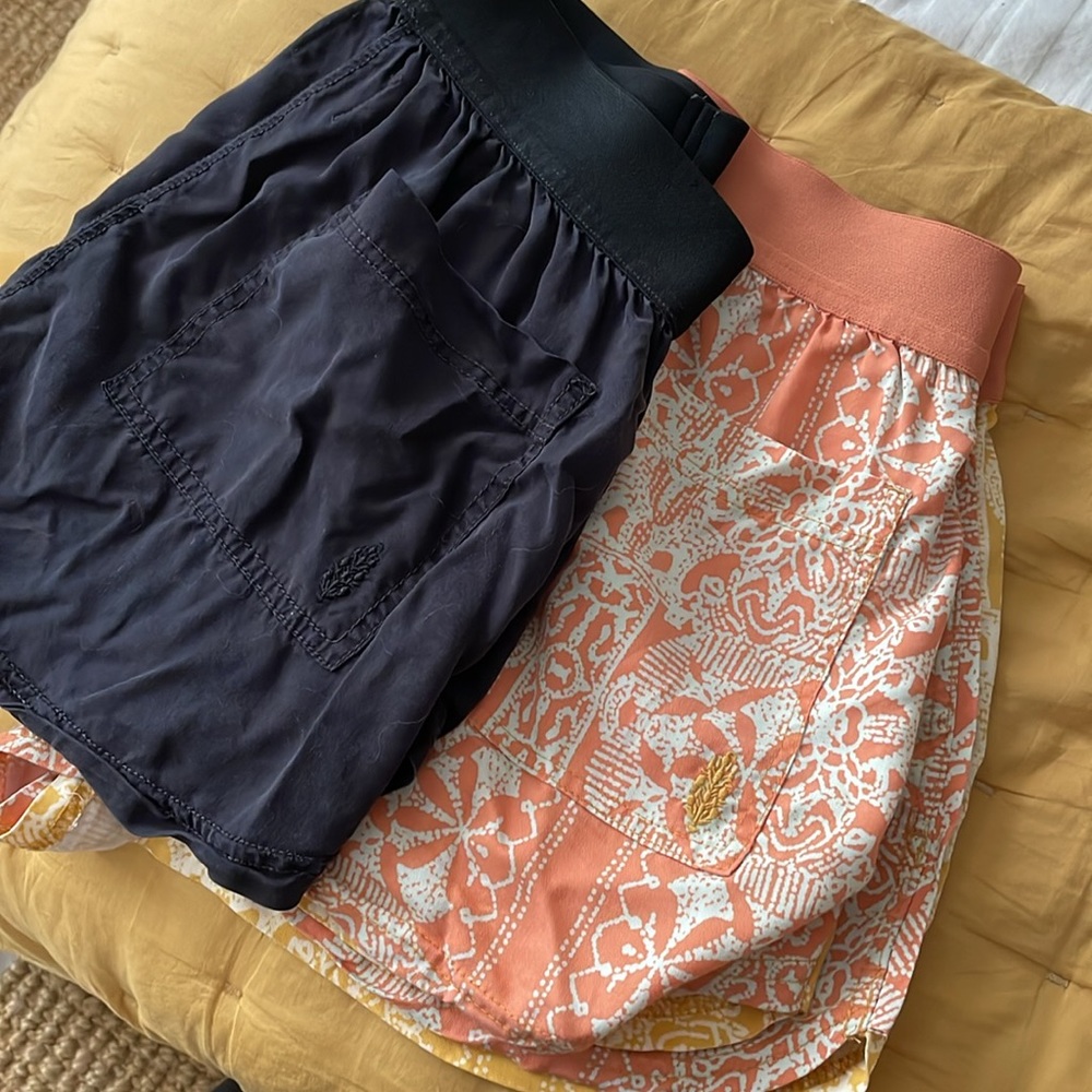Two pair! free people, movement size extra small shorts.